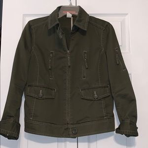 J.Crew: army green cargo jacket